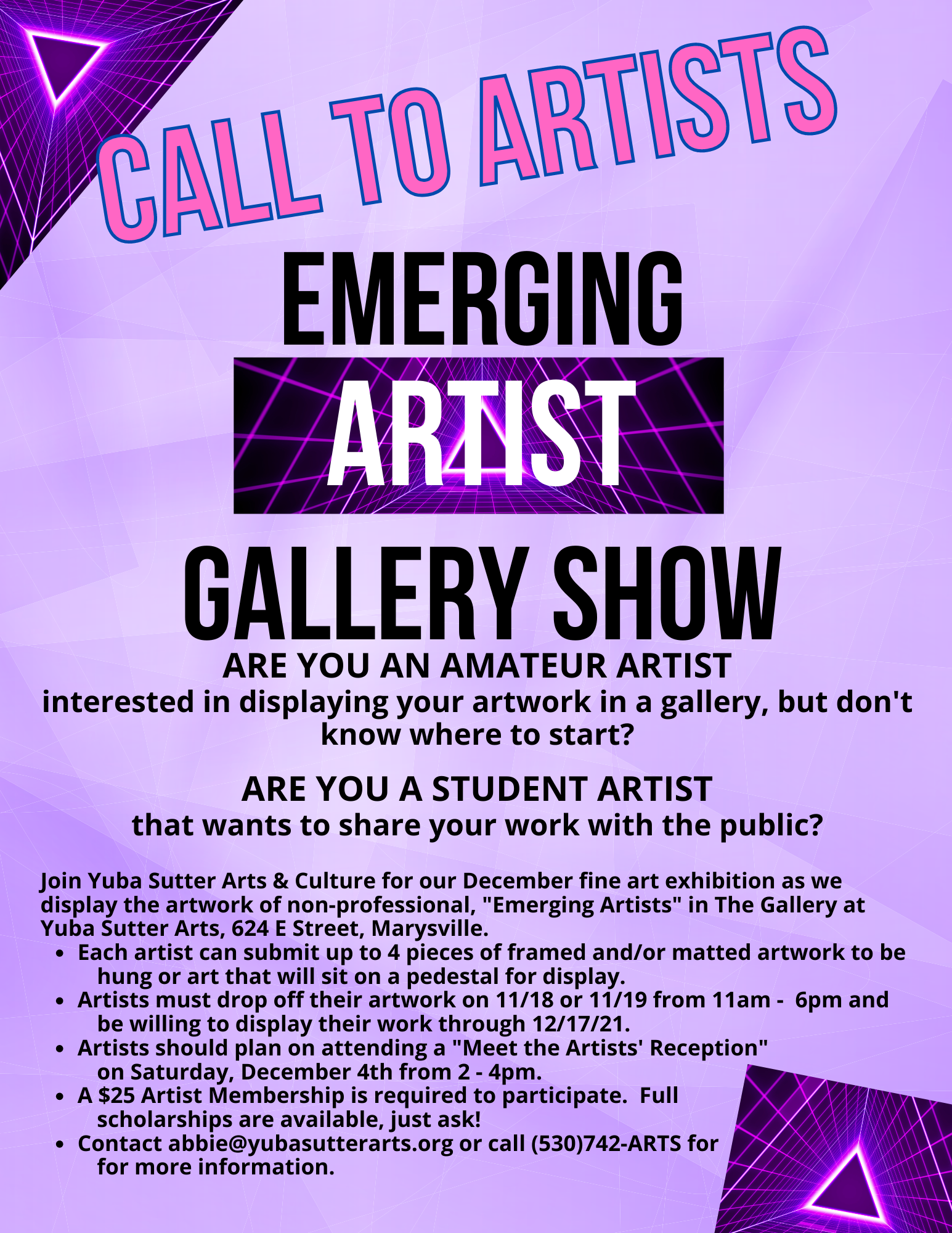 Emerging Artist Submissions - Yuba Sutter Arts & Culture